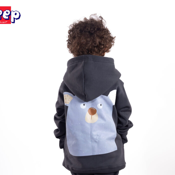 hoodie dark Gray bear