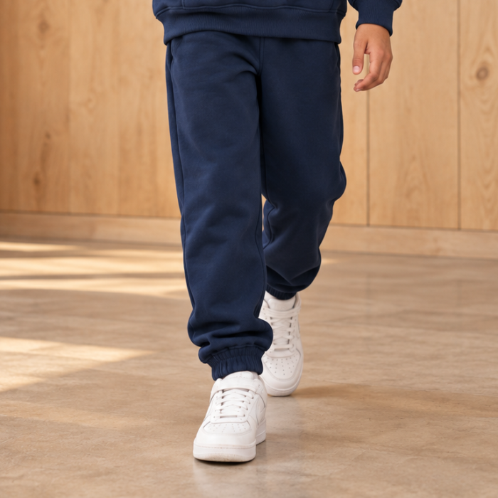 regular Sweatpants Navy Blue